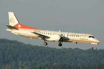 Etihad Regional (Darwin Airline),  Saab 2000, HB-IZW, c/n 2000-039, in ZRH