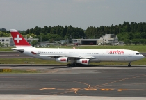 Swiss Intl. Air Lines, Airbus A340-313X, HB-JMH, c/n 585, in NRT