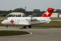 Rega Swiss Air Ambulance, Canadair Challenger 604, HB-JRA, c/n 5529, in TXL