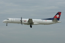 Darwin Airline, Saab 2000, HB-IYD, c/n 2000-059, in ZRH