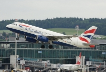 British Airways, Airbus A319-132, G-EUPC, c/n 1118, in ZRH