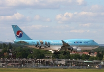 Korean Air, Boeing 747-4B5, HL7488, c/n 26394/986, in LHR