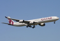 Qatar Airways, Airbus A340-642X, A7-AGC, c/n 766, in LHR