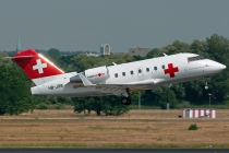 Rega Swiss Air Ambulance, Canadair Challenger 604, HB-JRB, c/n 5530, in TXL