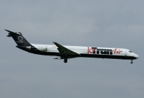 JeTran Air, McDonnell Douglas MD-82, YR-MDS, c/n 48098/1060, in ZRH