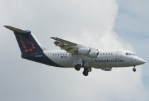 Brussels Airlines, British Aerospace Avro RJ85, OO-DJP, c/n E2287, in BRU