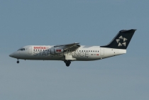 Swiss Intl. Air Lines, British Aerospace Avro RJ100, HB-IYV, c/n E3377, in BRU
