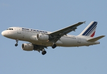 Air France, Airbus A319-111, F-GRHO, c/n 1271, in LHR