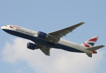 British Airways, Boeing 777-236, G-ZZZB, c/n 27106/10, in LHR