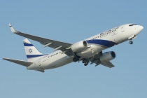 El Al Israel Airlines, Boeing 737-8HX(WL), 4X-EKS, c/n 36433/2702, in ZRH