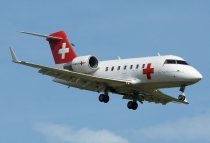 Rega Swiss Air Ambulance, Canadair Challenger 604, HB-JRB, c/n 5530, in ZRH