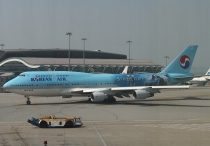 Korean Air, Boeing 747-4B5, HL7491, c/n 27341/1037, in HKG