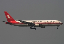 Shanghai Airlines, Boeing 767-3Q8ER, B-5018, c/n 28207/695, in HKG