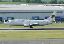 Aerosvit Ukrainian Airlines, Boeing 737-448,  UR-VVM, c/n 25736/2269, in PRG