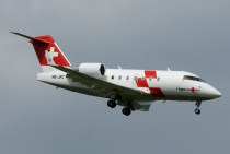 Rega Swiss Air Ambulance, Canadair Challenger 604, HB-JRC, c/n 5530, in ZRH