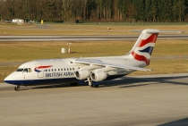 British Airways (BA CityFlyer), British Aerospace Avro RJ100, G-BZAU, c/n E3328, in ZRH