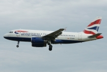 British Airways, Airbus A319-131, G-EUPP, c/n 1295, in BRU