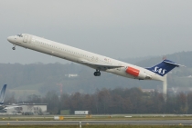 SAS - Scandinavian Airlines, McDonnell Douglas MD-82, LN-RMM, c/n 53005/1855, in ZRH