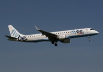 Flybe British European, Embraer ERJ-195LR, G-FBEL, c/n 19000184, in LGW
