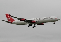 Virgin Atlantic Airways, Airbus A340-313X, G-VELD, c/n 214, in LHR