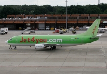 Jet4you, Boeing 737-46J, OO-JAM, c/n 28867/2879, in TXL