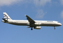 Aegean Airlines, Airbus A321-232, SX-DVP, c/n 3527, in LHR