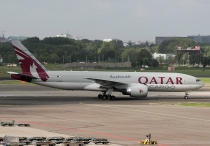 Qatar Airways Cargo, Boeing 777-2DZLRF, A7-BFB, c/n 36100/874, in AMS