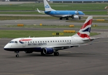 British Airways (BA CityFlyer), Embraer ERJ-170STD, G-LCYD, c/n 17000294, in AMS