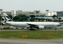 Cathay Pacific Airways, Boeing 777-267, B-HND, c/n 27264/31, in SIN
