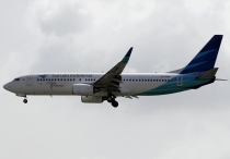 Garuda Indonesia, Boeing 737-8U3(WL), PK-GMQ, c/n 30149/3405, in SIN