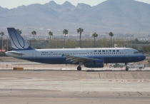 United Airlines, Airbus A320-232, N445UA, c/n 826, in LAS