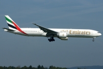 Emirates Airline, Boeing 777-31HER, A6-ECG, c/n 35603/1069, in ZRH