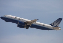 United Airlines, Airbus A320-232, N453UA, c/n 1001, in LAS