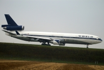 World Airways, McDonnell Douglas MD-11, N801DE, c/n 48472/480, in LEJ