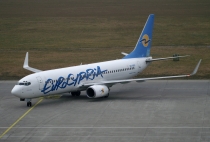 Eurocypria Airlines, Boeing 737-8Q8(WL), 5B-DBV, c/n 30654/1295, in LEJ