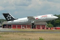 Swiss Intl. Air Lines, British Aerospace Avro RJ100, HB-IYU, c/n E3379, in FRA