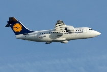 CityLine (Lufthansa Regional), British Aerospace Avro RJ85, D-AVRB, c/n E2253, in FRA