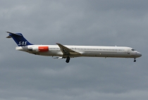 SAS - Scandinavian Airlines, McDonnell Douglas MD-82, LN-RMM, c/n 53005/1855, in FRA