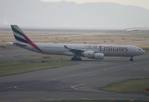 Emirates Airline, Airbus A340-541, A6-ERD, c/n 520, in KIX