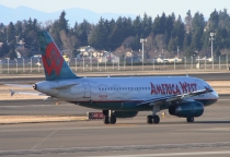 America West Airlines, Airbus A319-132, N822AW, c/n 1410, in SEA