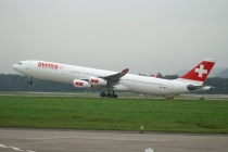 Swiss Intl. Air Lines, Airbus A340-313X, HB-JMD, c/n 556, in ZRH