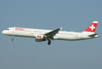 Swiss Intl. Air Lines, Airbus A321-131, HB-IOH, c/n 664, in ZRH